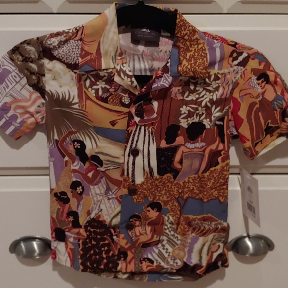 Iolani boy's Aloha shirt vintage Hawaiian print Baby Luau - Picture 2 of 14